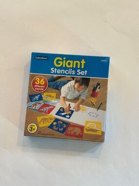Lakeshore Giant Stencils Set. (NEVER BEEN OPENED). Plastic wrapped.